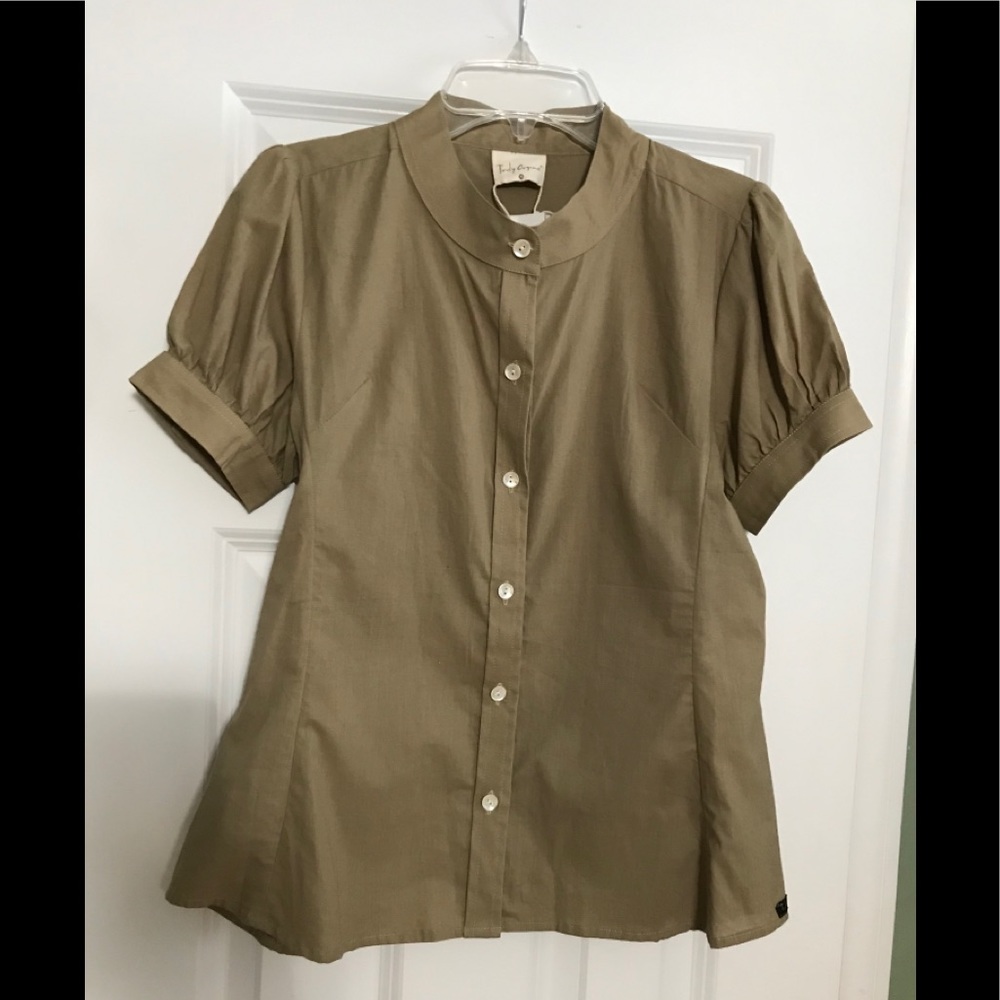 NWT Truly Organic Women’s Mandarin Collar Shirt XS
